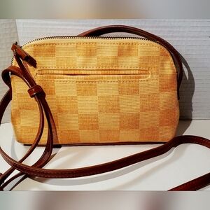Yellow Checkered Women's Bag